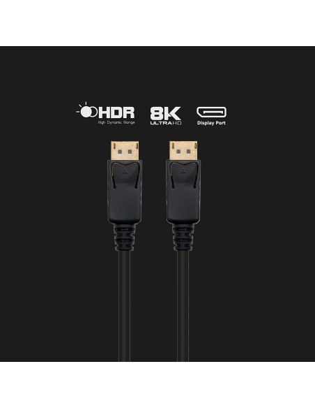EC1407 cable DisplayPort 3 m Negro