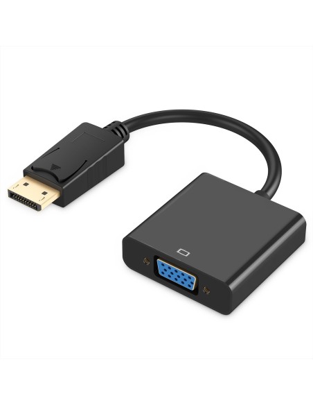 EC1454 adaptador de cable de vídeo 0,15 m DisplayPort VGA (D-Sub) Negro