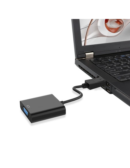 EC1454 adaptador de cable de vídeo 0,15 m DisplayPort VGA (D-Sub) Negro