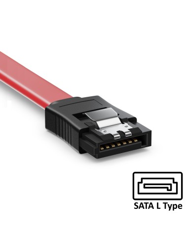 EC1510 cable de SATA 0,3 m SATA 7-pin Negro, Rojo