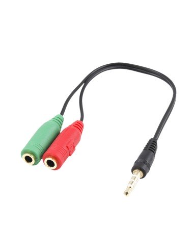 EC1640 cable de audio 0,15 m 3,5mm 2 x 3,5mm Negro, Verde, Rojo