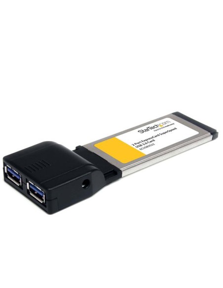 Tarjeta Adaptador ExpressCard/34 USB 3.0 SuperSpeed de 2 Puertos con UASP