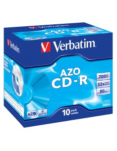 CD-R AZO Crystal 700 MB 52x 10 pieza(s)