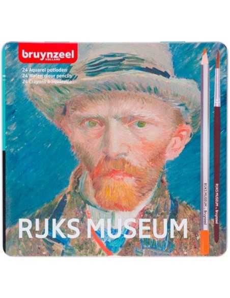 TALENS BRUYNZEEL 24 LÁPICES ACUARELABLES VINCENT VAN GOGH COLORES SURTIDOS -ESTUCHE METÁLICO- - Color no elegible