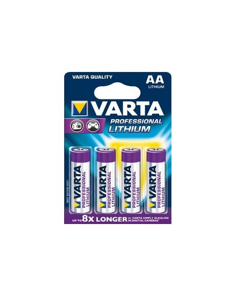 4x AA Lithium Batería de un solo uso Litio