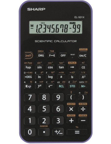 EL-501X calculadora Bolsillo Calculadora científica Negro, Violeta