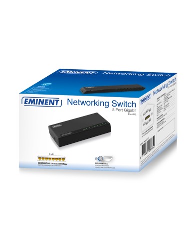 EM4442 switch Gigabit Ethernet (10/100/1000) Negro