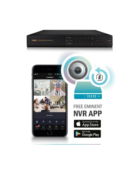 EM6304 Grabadore de vídeo en red (NVR) Negro