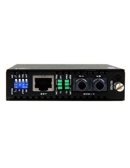 Conversor de Medios Ethernet 10/100 Mbps a Fibra Multi Modo Conector ST - 2km