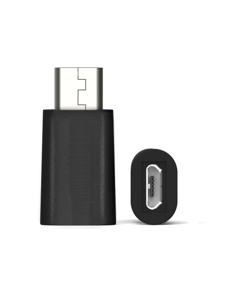EW-100517-000-N-P cambiador de género para cable USB 3.1 C USB 2.0 Micro Negro, Plata