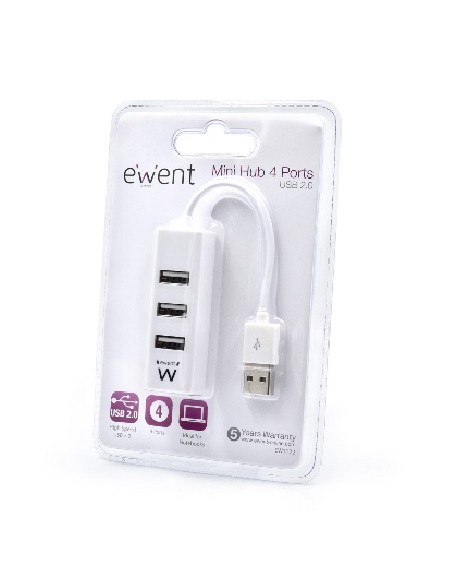 EW1122 hub de interfaz USB 2.0 Blanco