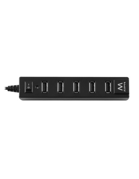 EW1130 hub de interfaz 480 Mbit/s Negro