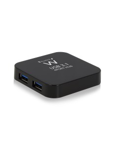 EW1134 hub de interfaz USB 3.2 Gen 2 (3.1 Gen 2) Type-A 5000 Mbit/s Negro