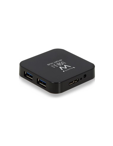EW1134 hub de interfaz USB 3.2 Gen 2 (3.1 Gen 2) Type-A 5000 Mbit/s Negro