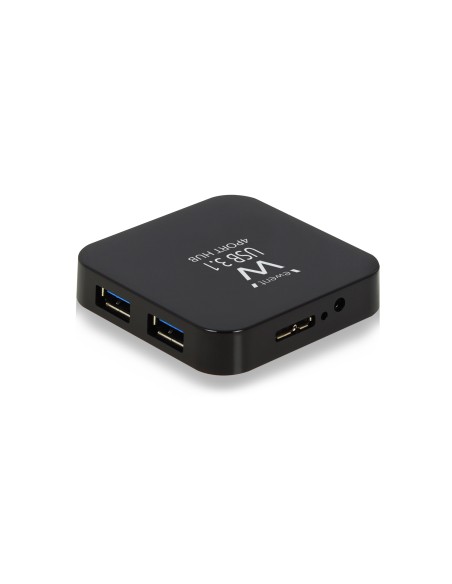 EW1134 hub de interfaz USB 3.2 Gen 2 (3.1 Gen 2) Type-A 5000 Mbit/s Negro