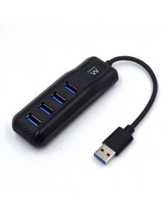 EW1138 hub de interfaz USB 3.2 Gen 1 (3.1 Gen 1) Type-A 5000 Mbit/s Negro