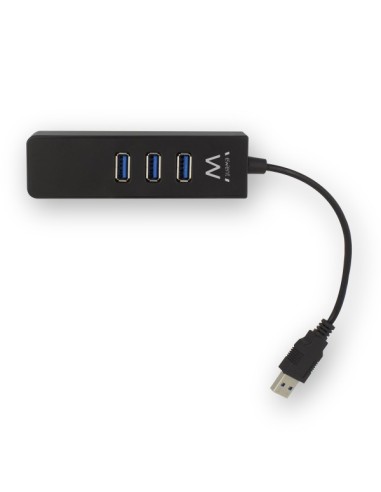 EW1140 base para portátil y replicador de puertos USB 3.2 Gen 1 (3.1 Gen 1) Type-A Negro