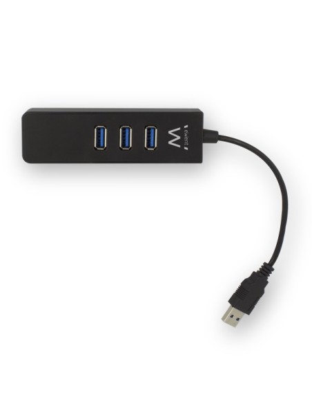 EW1140 base para portátil y replicador de puertos USB 3.2 Gen 1 (3.1 Gen 1) Type-A Negro
