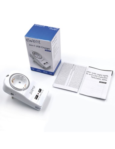 EW1225 cargador de dispositivo móvil Blanco Interior