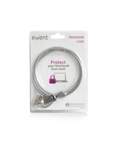 EW1241 cable antirrobo Plata 1,5 m