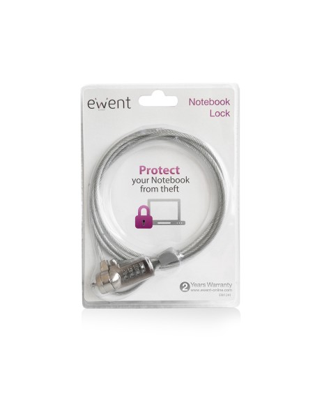 EW1241 cable antirrobo Plata 1,5 m