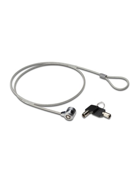 EW1242 cable antirrobo Negro, Acero inoxidable 1,5 m