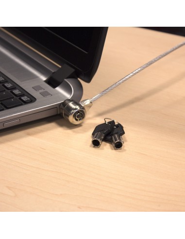 EW1242 cable antirrobo Negro, Acero inoxidable 1,5 m