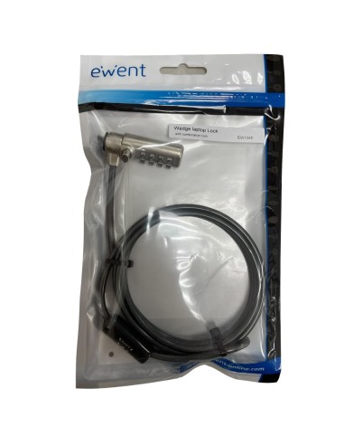 EW1243 cable antirrobo Negro, Zinc 1,5 m