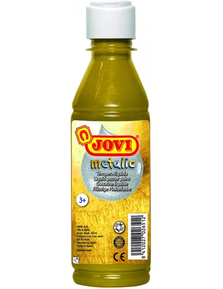 Bote tempera liquida jovi 250ml metalic oro
