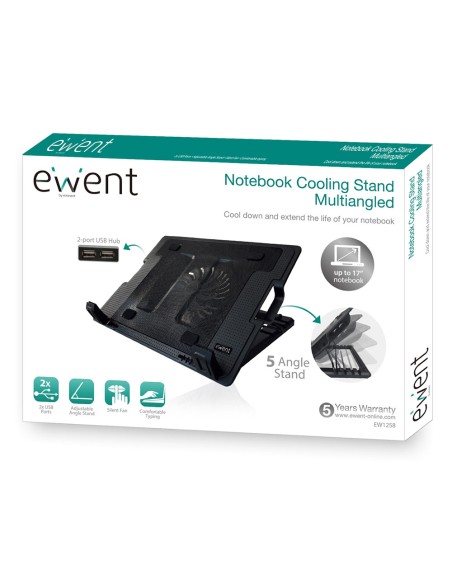 EW1258 almohadilla fría 43,2 cm (17") 1000 RPM Negro