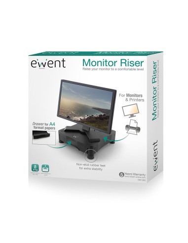 EW1280 soporte para monitor Independiente Negro