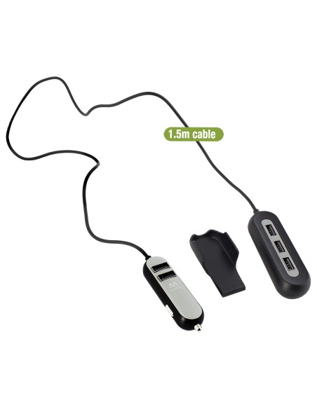 EW1355 cargador de dispositivo móvil Negro, Gris Auto