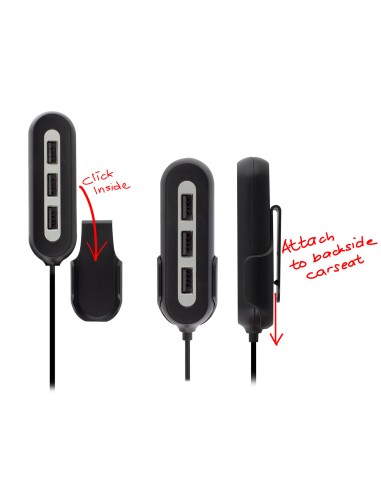 EW1355 cargador de dispositivo móvil Negro, Gris Auto