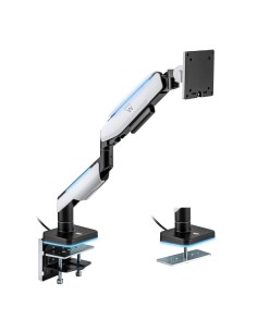 EW1509 soporte para monitor 124,5 cm (49") Negro, Blanco Escritorio