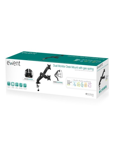 EW1516 soporte para monitor 81,3 cm (32") Negro Escritorio