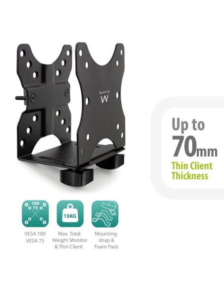 EW1517 soporte y montura para estación de trabajo/PC todo en uno 5 kg Negro