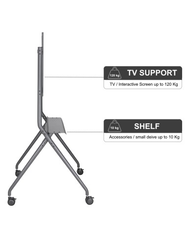 EW1542 soporte para TV 2,18 m (86") Negro