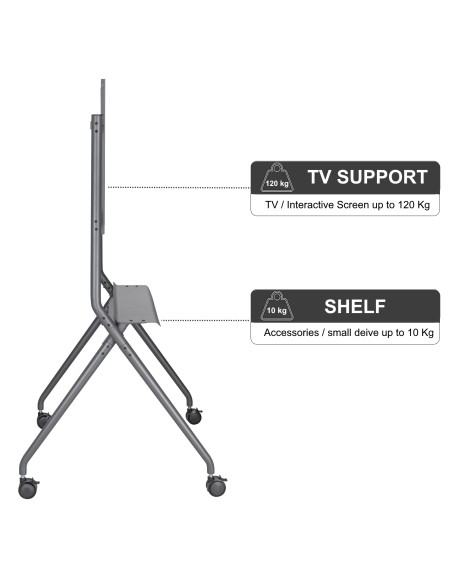 EW1542 soporte para TV 2,18 m (86") Negro