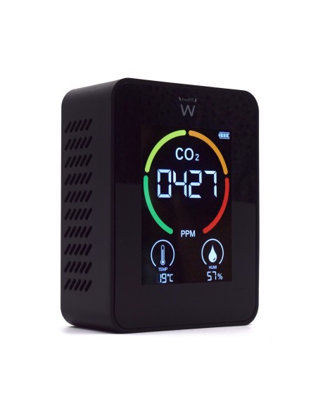 EW2420 medidor de calidad del aire Negro