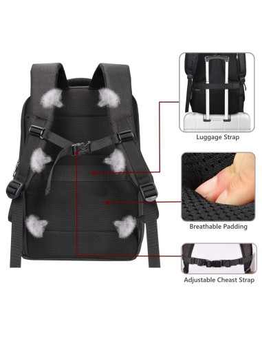 EW2526 maletines para portátil 39,6 cm (15.6") Mochila Negro