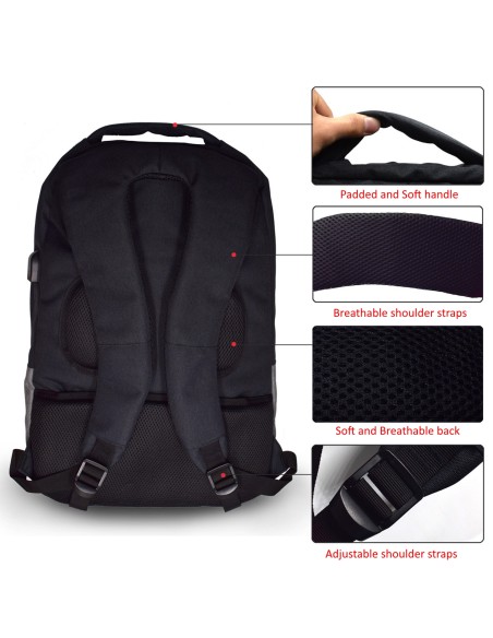 EW2529 maletines para portátil 43,9 cm (17.3") Mochila Negro