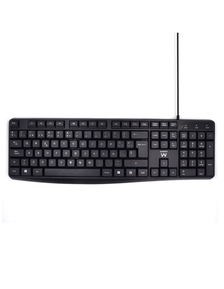 EW3001 teclado USB QWERTY Español Negro EW3001 teclado USB QWERTY Español Negro