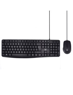 EW3006 teclado USB QWERTY Español Negro