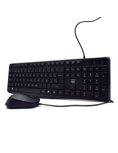 EW3006 teclado USB QWERTY Español Negro 2