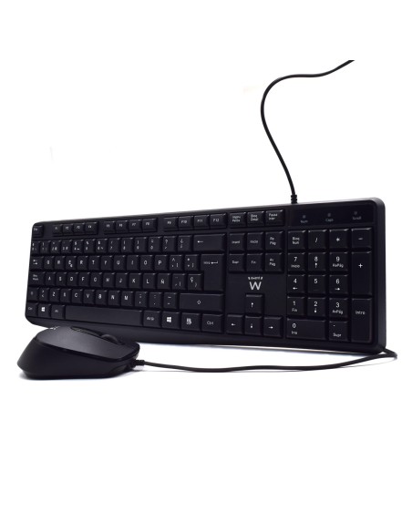 EW3006 teclado USB QWERTY Español Negro EW3006 teclado USB QWERTY Español Negro