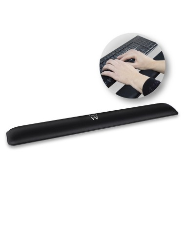 EW3180 descansa muñecas Poliéster, Caucho Negro