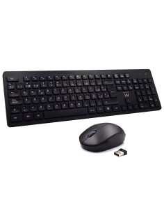EW3256 teclado RF inalámbrico QWERTY Español Negro
