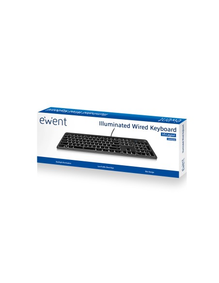 EW3269 teclado USB QWERTY Español Negro EW3269 teclado USB QWERTY Español Negro
