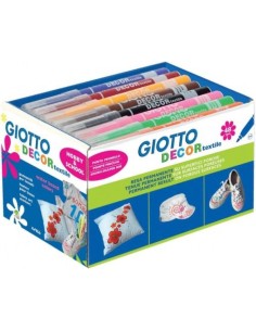 Pack 48 rotuladores decor textile giotto colores surtidos