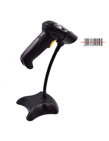 EW3430 lector de código de barras Lector de códigos de barras portátil 1D LED Negro
